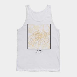 SOFIA BULGARIA CITY STREET MAP ART Tank Top